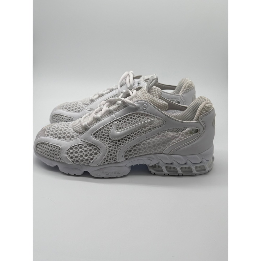 Nike Air Zoom Spiridon Cage 2 Mens 11 Triple White 2020 Retro SneakersCJ1288-100